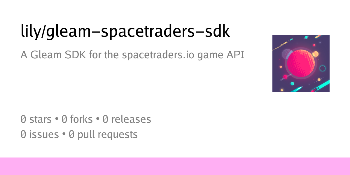 lily/gleam-spacetraders-sdk: A Gleam SDK for the spacetraders.io game ...